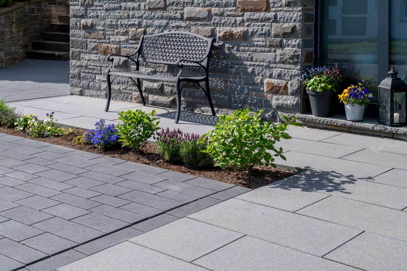 Pflastersteine Galanda ANTARIA 40x20x6 cm grau-nuanciert - Gartenbaustoff