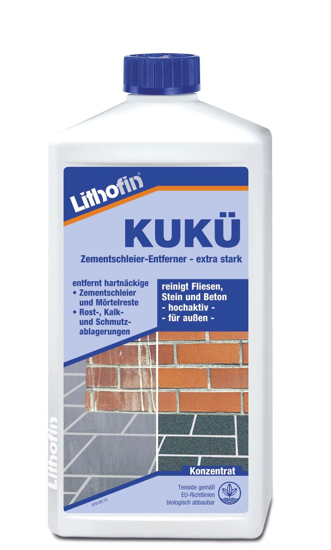 Lithofin KUKÜ Zementschleierentferner 1 L - Gartenbaustoff