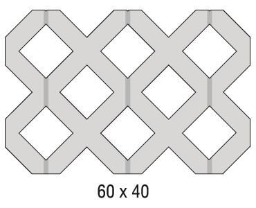 Rasengitter 60x40x8 cm - Gartenbaustoff