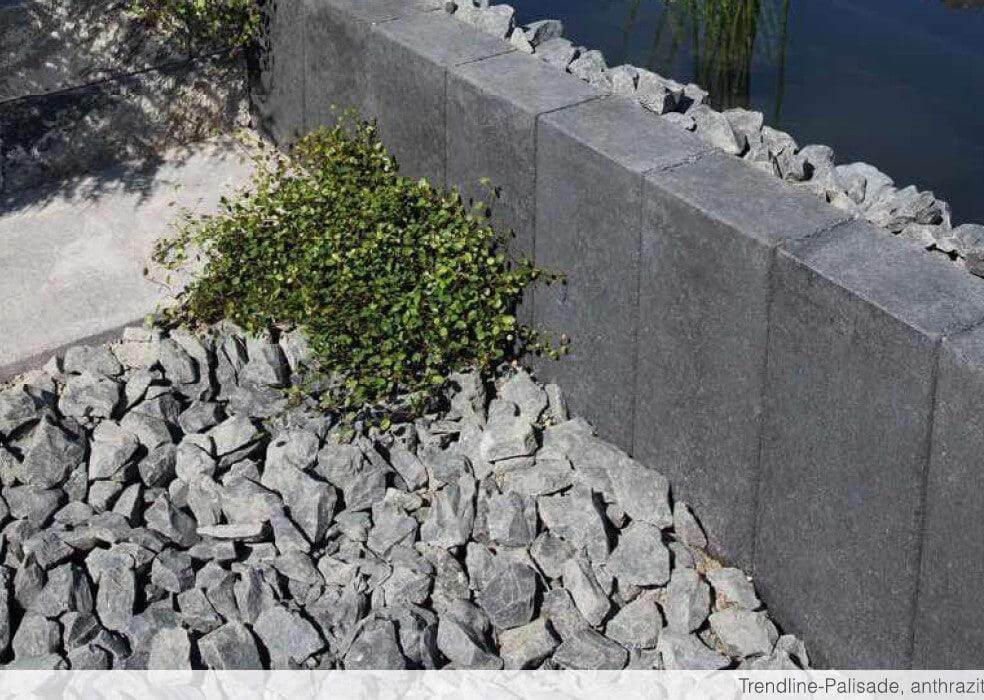 Jasto TRENDLINE Palisaden anthrazit - Gartenbaustoff