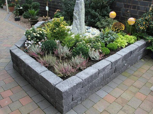 DIEPHAUS Mauersteine SIOLA-KOMBI schwarz - Gartenbaustoff