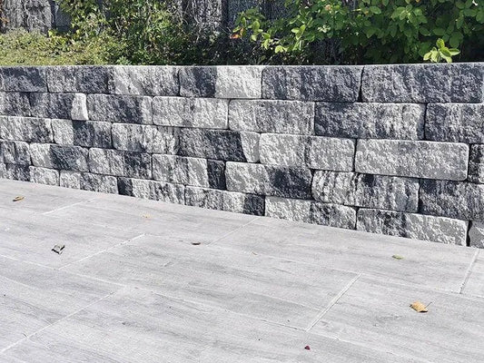 DIEPHAUS Mauersteine SIOLA-KOMBI weiß-schwarz - Gartenbaustoff