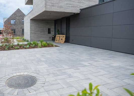 DIEPHAUS Pflasterstein LUMO Weiß-Schwarz - Gartenbaustoff