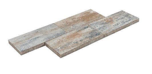 DIEPHAUS Terrassenplatte DIORA Muschelkalk in elegantem Rechteckformat mit nuancierten Farbtönen.