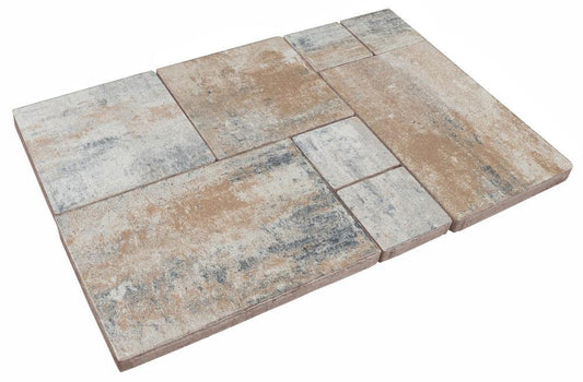 DIEPHAUS Terrassenplatte DIORA Muschelkalk Mehrformat in verschiedenen Formaten und nuancierter Farbgebung.