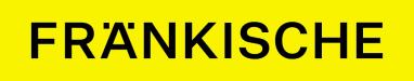 Logo of FRÄNKISCHE on a yellow background.