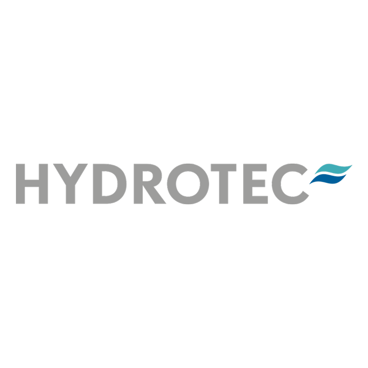 HYDROTEC logo featuring a stylized wave element, representing water technology solutions.