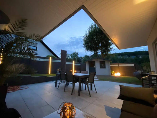 Terrassenplatte KOLL PUREA 90x45x4 cm Naturstein Naturstein Beige - Gartenbaustoff