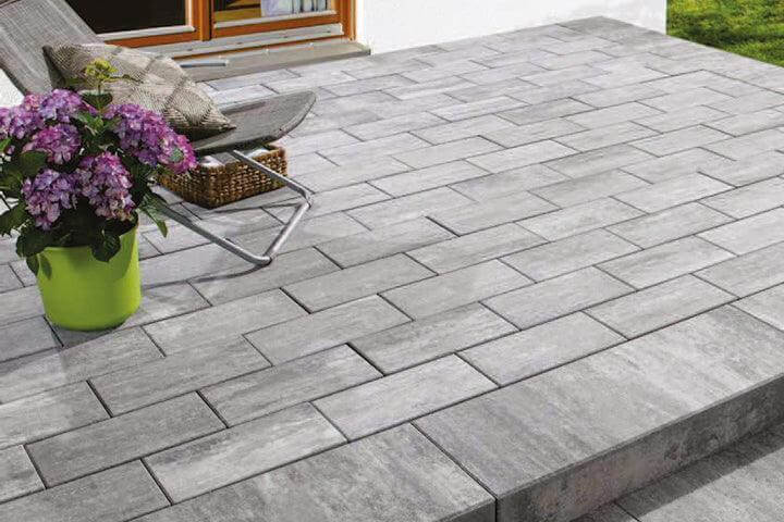 Pflastersteine Galanda ANTARIA 40x20x8 cm grau-nuanciert - Gartenbaustoff