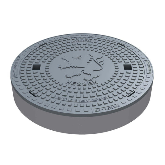 Schachtabdeckung mit Motiv "Wappen Hessen" - Gartenbaustoff