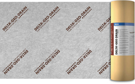 DELTA-Geo Drain Quattro 12,5x2,00 m, 25 qm je Rolle - Drän- und Schutzbahn mit Filtervlies