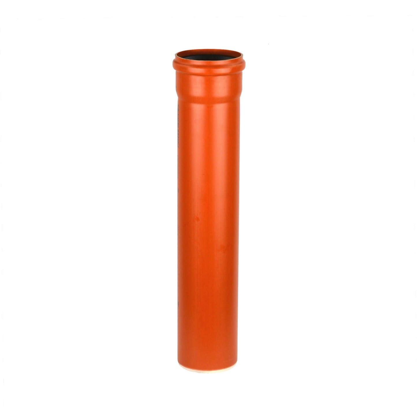 KG Rohr PVC-U SN 4 – robustes Entwässerungsrohr für den erdverlegten Kanalbau in orange.
