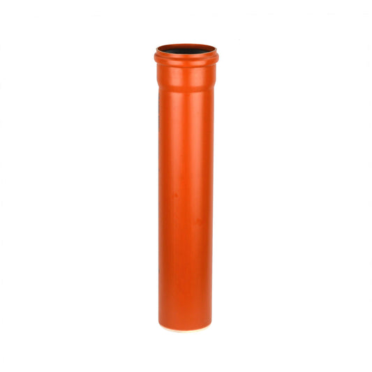 KG Rohr PVC-U SN 4 – robustes Entwässerungsrohr für den erdverlegten Kanalbau in orange.