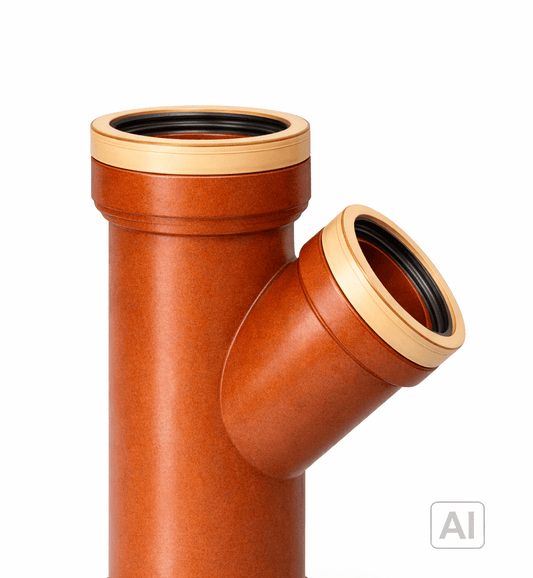 Steinzeug Abzweig Normallast FN 40 – Abzweigformstück für Abwasserleitungen nach DIN EN 295