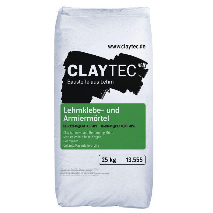 CLAYTEC Lehmkleber - 25 kg - Gartenbaustoff - Mörtel - 25 Kg Sack - 