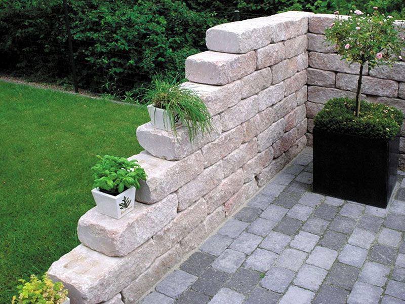 DIEPHAUS Mauersteine SIOLA - ANTIK sandstein - Gartenbaustoff - Mauersteine - 50x25x15 cm - 