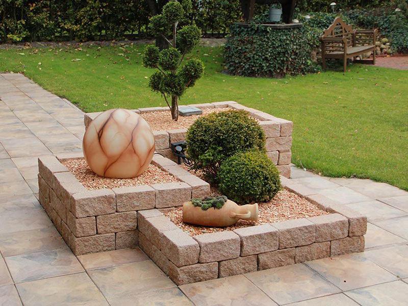 DIEPHAUS Mauersteine SIOLA - KOMBI sandstein - Gartenbaustoff - Mauersteine - 25x12,5x12,5 cm - 