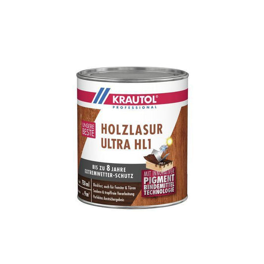 Holzlasur ULTRA HL1 eiche - Gartenbaustoff - Holzlasur - 750 ml - 