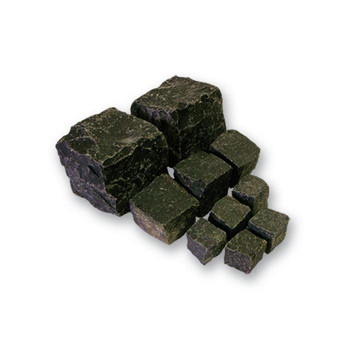 Natursteinpflaster BASALT Kleinpflaster 8/11 cm gespalten - Gartenbaustoff - Pflasterstein - BigBag = 1.100 kg - 