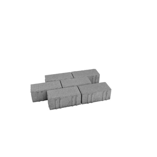 Rechteckpflaster 8 cm grau - Gartenbaustoff - Pflasterstein - 10x20x8 cm - 