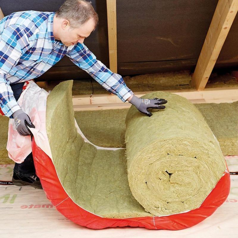 Rockwool Varirock 035 Dämmfilz, 1000 mm breit - Gartenbaustoff - Dämmfilz - 60 mm - Rollenlänge: 4000 mm (8 m²) - 